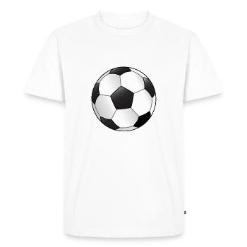 Football - Men's Premium Organic T-Shirt - white - Front - Nico (187cm)
