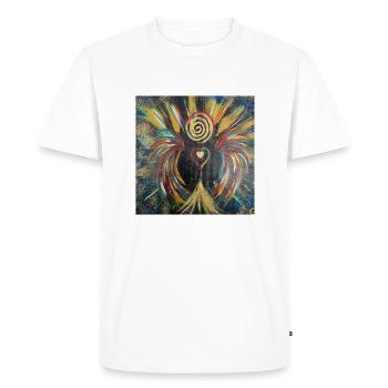 Herzengel "plus grand privilège" - T-shirt Premium bio Homme - blanc - Devant - Nico (187cm)