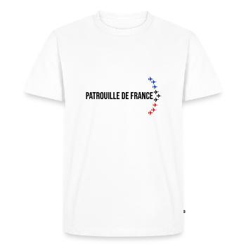 Patrouille de France meeting aérien armée de l'air - T-shirt Premium bio Homme - blanc - Devant - Nico (187cm)