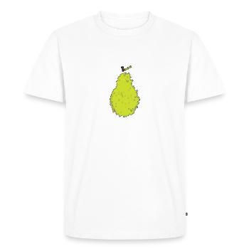 Pear logo without font - Men's Premium Organic T-Shirt - white - Front - Nico (187cm)