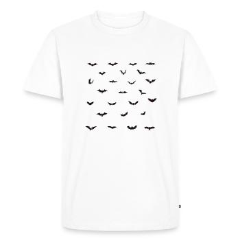 Halloween Bats Bundle 02 - Men's Premium Organic T-Shirt - white - Front - Nico (187cm)