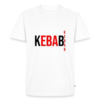 Kebab fast food - T-shirt Premium bio Homme - blanc - Devant - Nico (187cm)