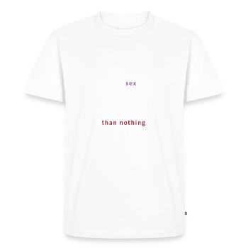 Everyday life of a computer scientist, coding, software - Men's Premium Organic T-Shirt - white - Front - Nico (187cm)