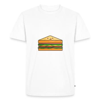 Nice clubhouse sandwich - Men's Premium Organic T-Shirt - white - Front - Nico (187cm)