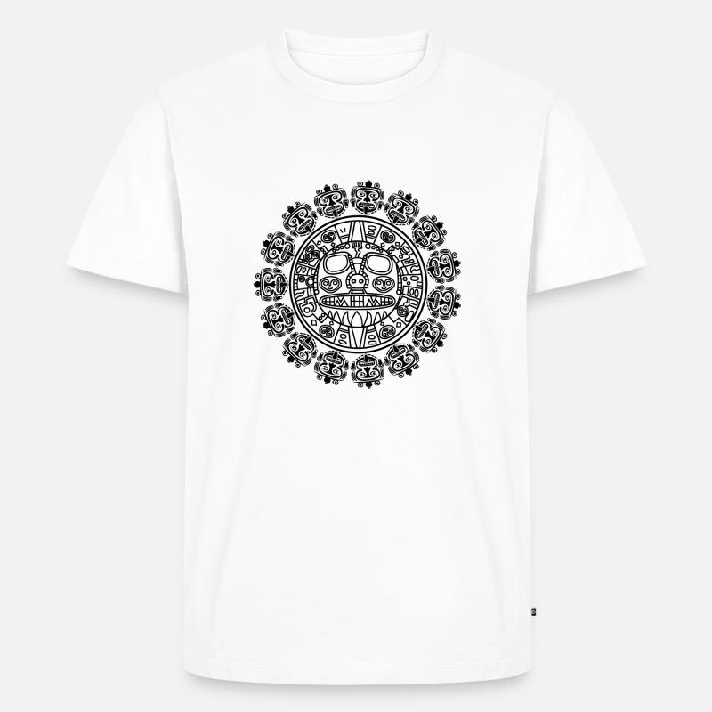 Nazca 8 - Männer Premium Bio T-Shirt - Weiß