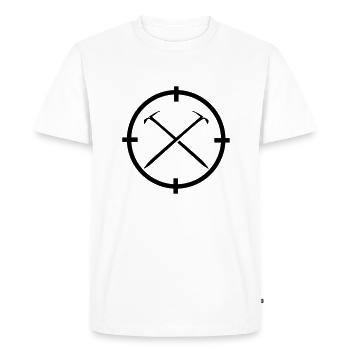 alpinisme - T-shirt Premium bio Homme - blanc - Devant - Nico (187cm)