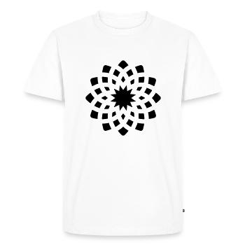 chakra Yoga Signe - T-shirt Premium bio Homme - blanc - Devant - Nico (187cm)