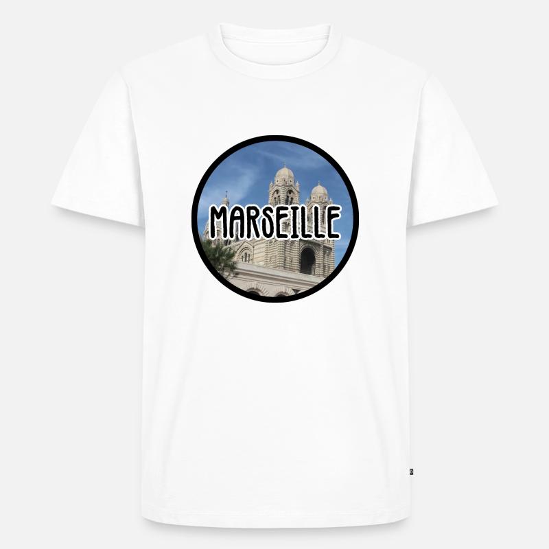Marseille La Major - Men's Premium Organic T-Shirt - white