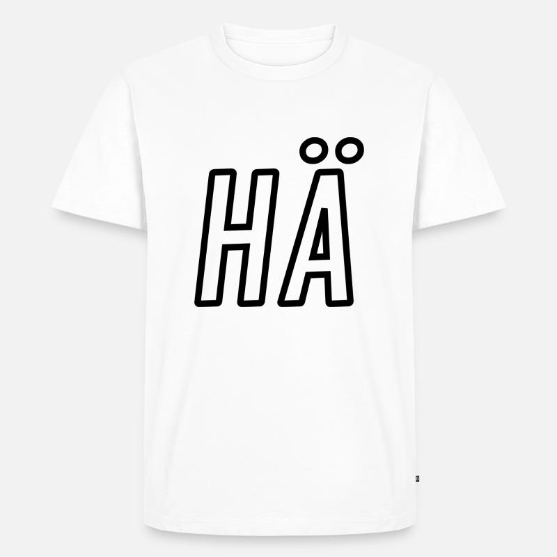 HÄ - Männer Premium Bio T-Shirt - Weiß