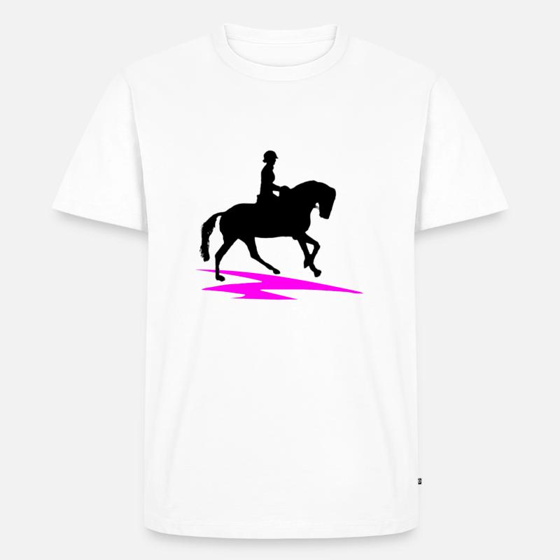 Pferd - Männer Premium Bio T-Shirt - Weiß