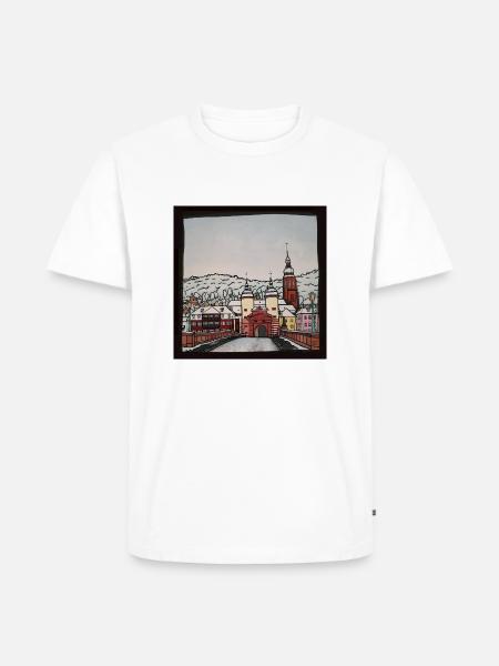 Heidelberg - Männer Premium Bio T-Shirt - Weiß