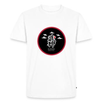 TAIJUTSU KANJI BUJINKAN - Men's Premium Organic T-Shirt - white - Front - Nico (187cm)