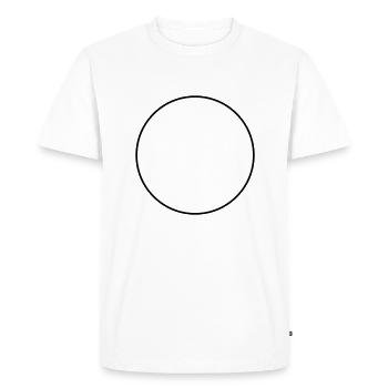 Point - Men's Premium Organic T-Shirt - white - Front - Nico (187cm)