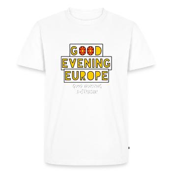 Concours Eurovision de la chanson de Macédoine du Nord - T-shirt Premium bio Homme - blanc - Devant - Nico (187cm)