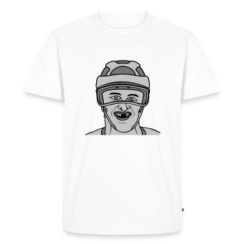 Hockey sur glace Tooth Gap - T-shirt Premium bio Homme - blanc - Devant - Nico (187cm)