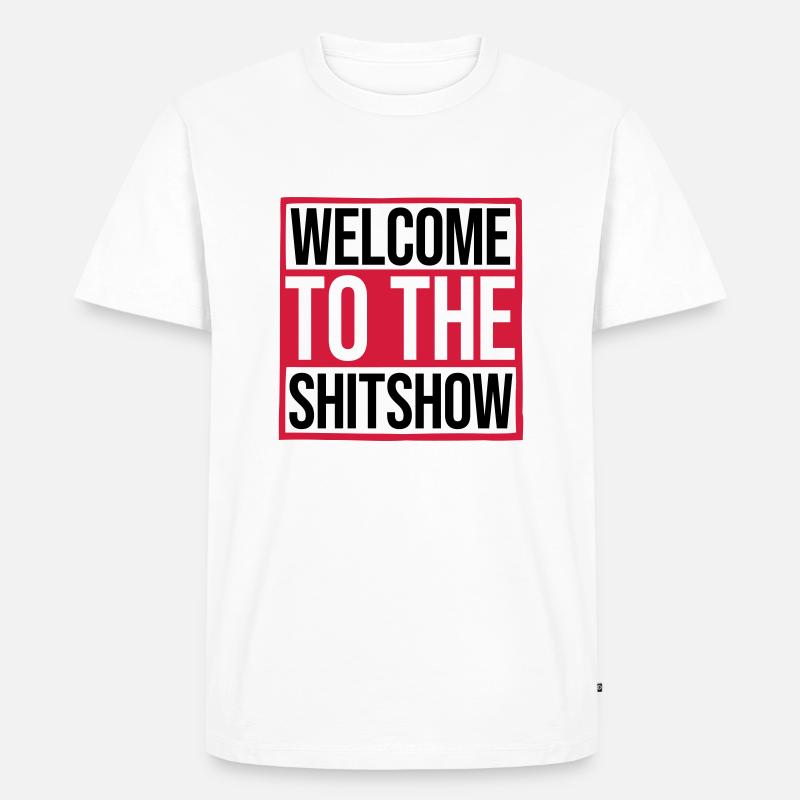 Witziger Spruch Shitshow - Männer Premium Bio T-Shirt - Weiß