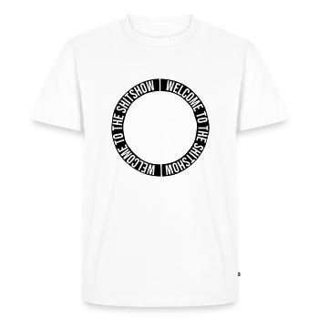 Ring Circle Shitshow - T-shirt Premium bio Homme - blanc - Devant - Nico (187cm)
