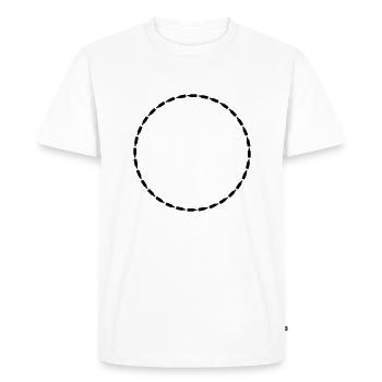 Beer Bottles Circle Frame - Men's Premium Organic T-Shirt - white - Front - Nico (187cm)