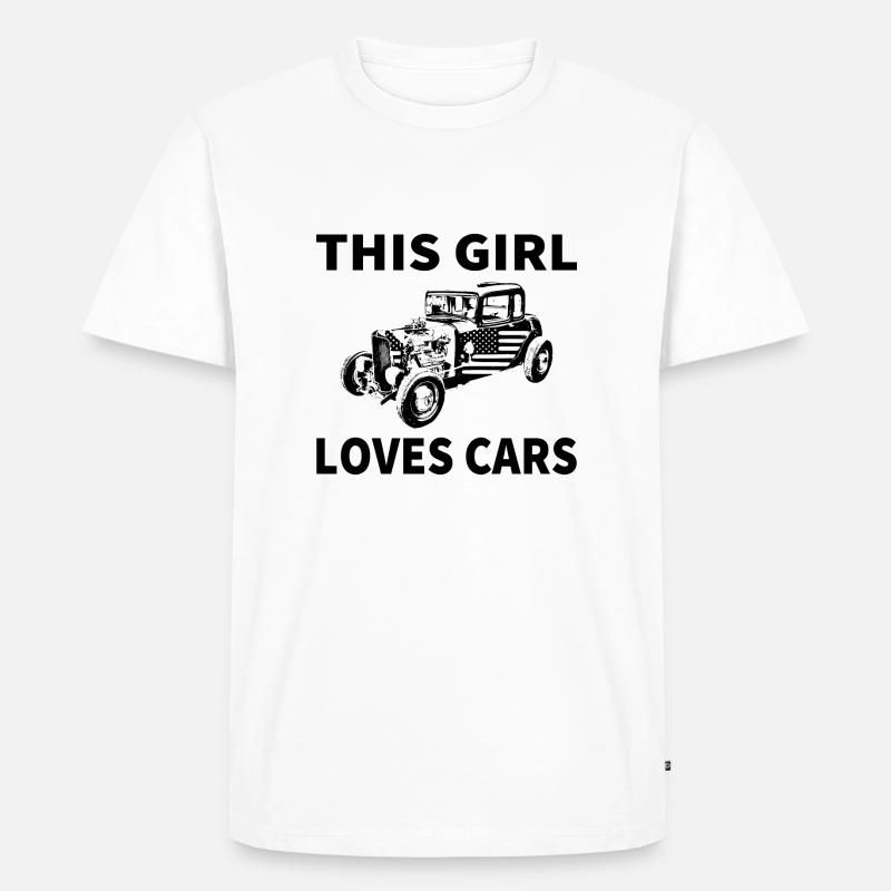 Auto - Männer Premium Bio T-Shirt - Weiß