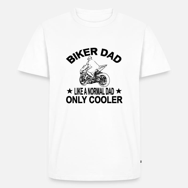 Motorrad - Männer Premium Bio T-Shirt - Weiß