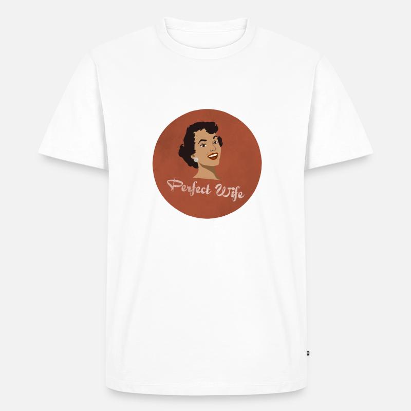 Die perfekte Ehefrau - Männer Premium Bio T-Shirt - Weiß