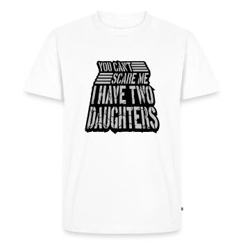 I have two daughters - Men's Premium Organic T-Shirt - white - Front - Nico (187cm)