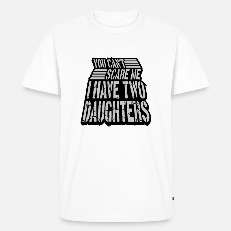 I have two daughters - Männer Premium Bio T-Shirt - Weiß