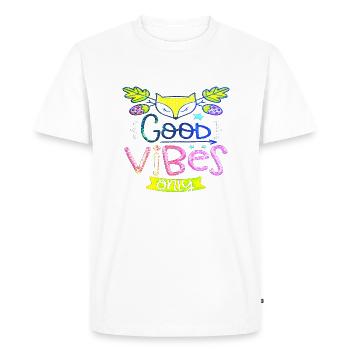 Think outside the box positive thoughts happy - Men's Premium Organic T-Shirt - white - Front - Nico (187cm)
