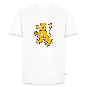 Lion OR aveyron flag - Men's Premium Organic T-Shirt - white - Front - Nico (187cm)