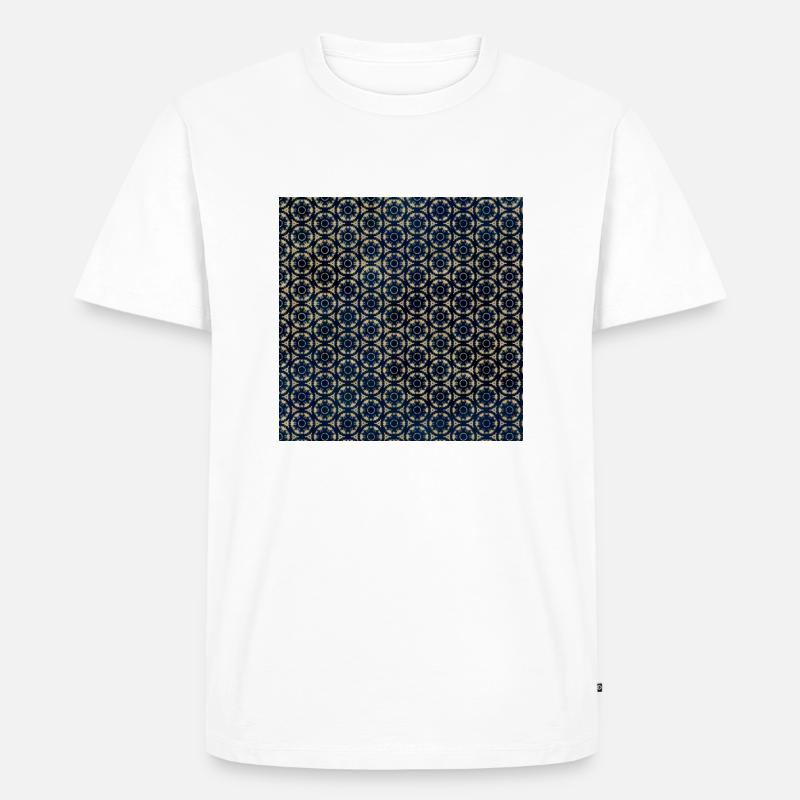 Tye Tie Pattern - Männer Premium Bio T-Shirt - Weiß