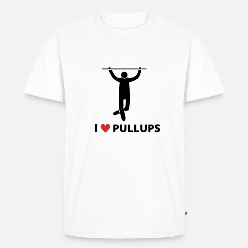 I Love Pullups - T-shirt Premium bio Homme - blanc