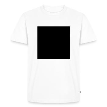 Carré noir - T-shirt Premium bio Homme - blanc - Devant - Nico (187cm)