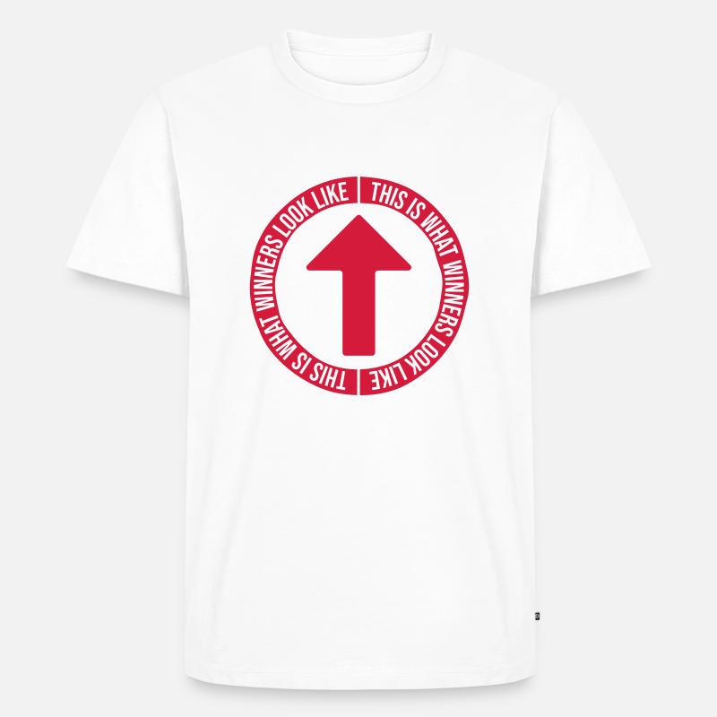 What Winners Look Like - Männer Premium Bio T-Shirt - Weiß