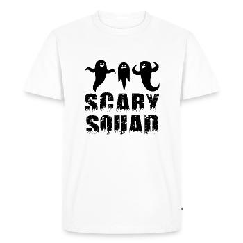 Escouade effrayante Halloween - T-shirt Premium bio Homme - blanc - Devant - Nico (187cm)
