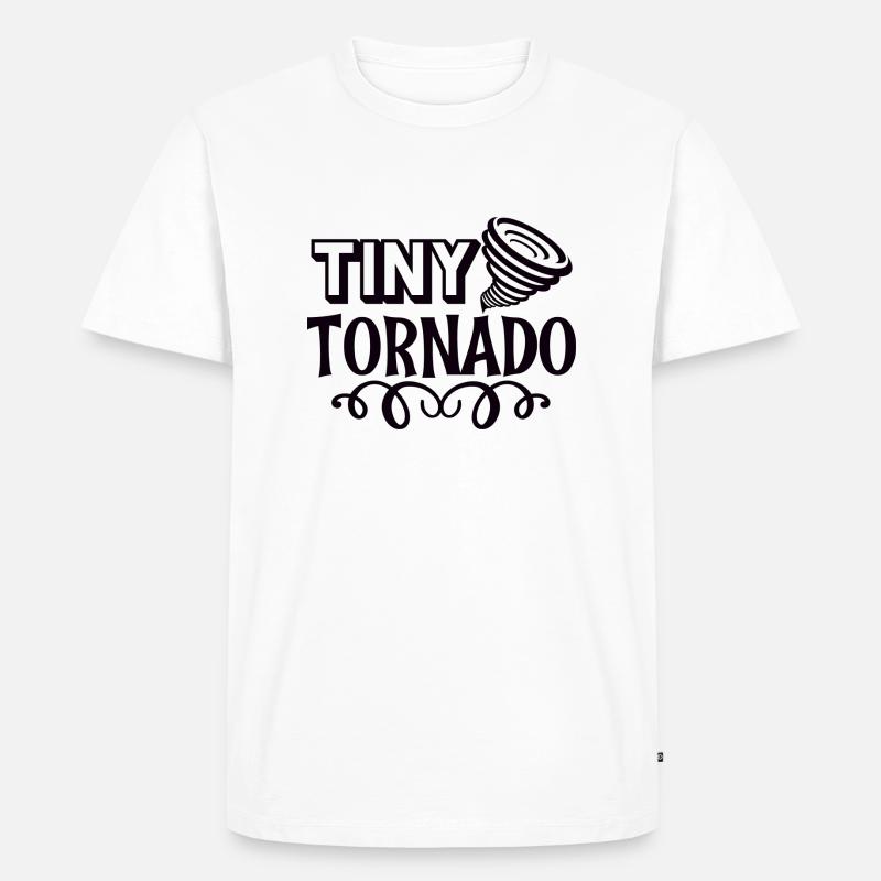 Tiny tornado - Männer Premium Bio T-Shirt - Weiß