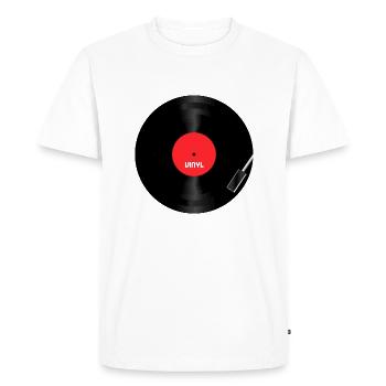 Vinyle - T-shirt Premium bio Homme - blanc - Devant - Nico (187cm)