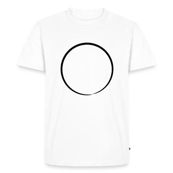 Circle The Ultimate Cycle Life Vector Design - T-shirt Premium bio Homme - blanc - Devant - Nico (187cm)