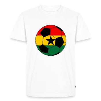 Football Ghana - Men's Premium Organic T-Shirt - white - Front - Nico (187cm)