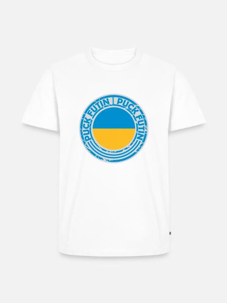 Conception du logo Puck Futin - T-shirt Premium bio Homme - blanc
