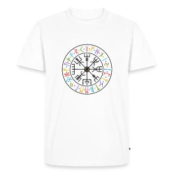 Rune, signe gothique ancien - T-shirt Premium bio Homme - blanc - Devant - Nico (187cm)
