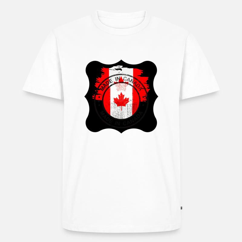 Canada, feuille d’érable. - T-shirt Premium bio Homme - blanc