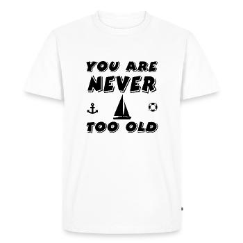 Voile - T-shirt Premium bio Homme - blanc - Devant - Nico (187cm)