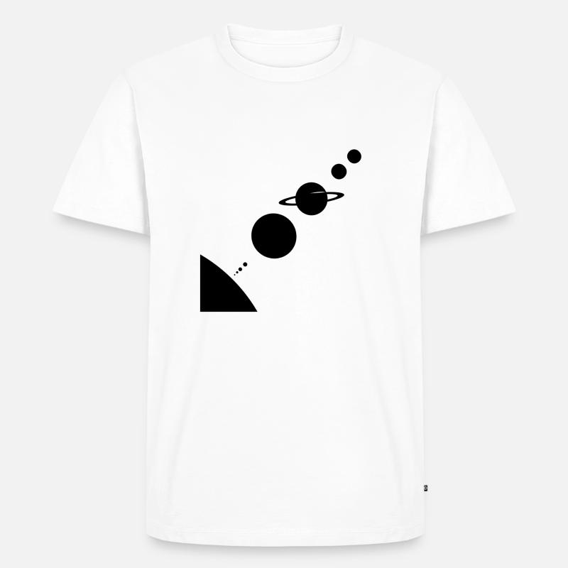 Solar system - Men's Premium Organic T-Shirt - white