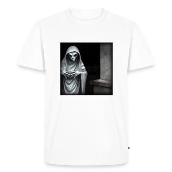 Spooky Alien - Men's Premium Organic T-Shirt - white - Front - Nico (187cm)