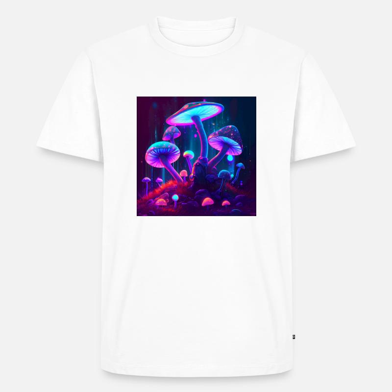 Pilz2 - Männer Premium Bio T-Shirt - Weiß