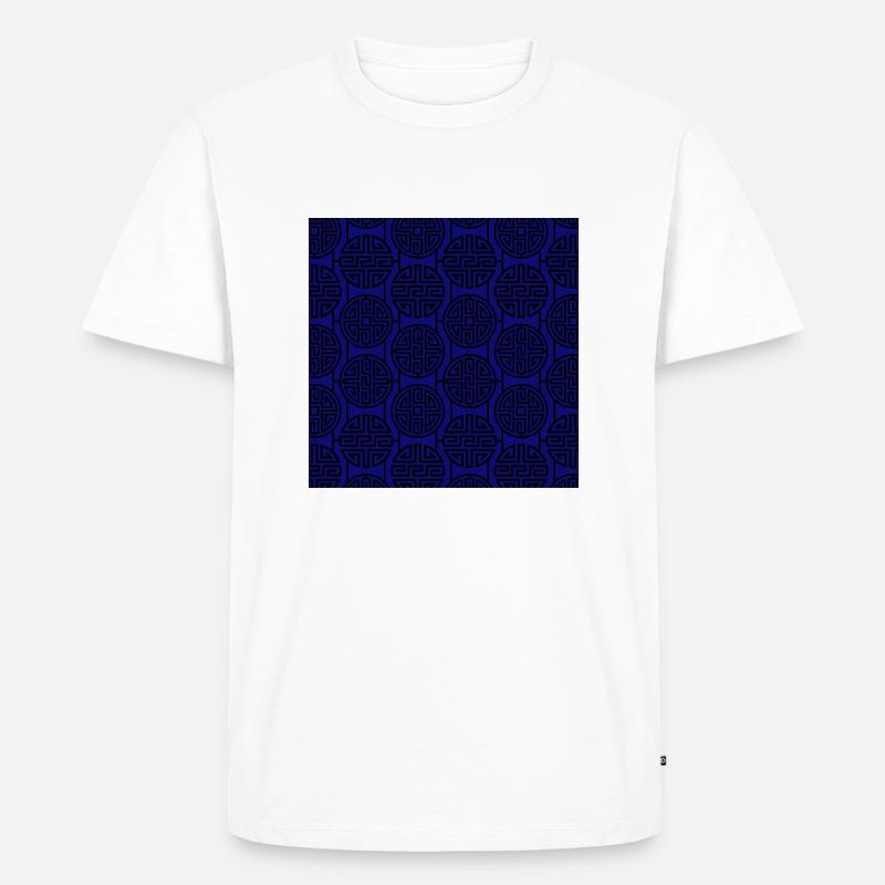Chinese pattern - Men's Premium Organic T-Shirt - white