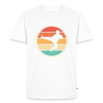 Men Boys Martial Arts Karate - Men's Premium Organic T-Shirt - white - Front - Nico (187cm)