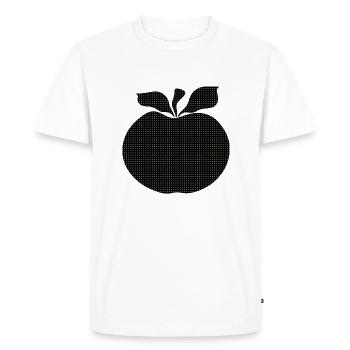 Apple - Men's Premium Organic T-Shirt - white - Front - Nico (187cm)
