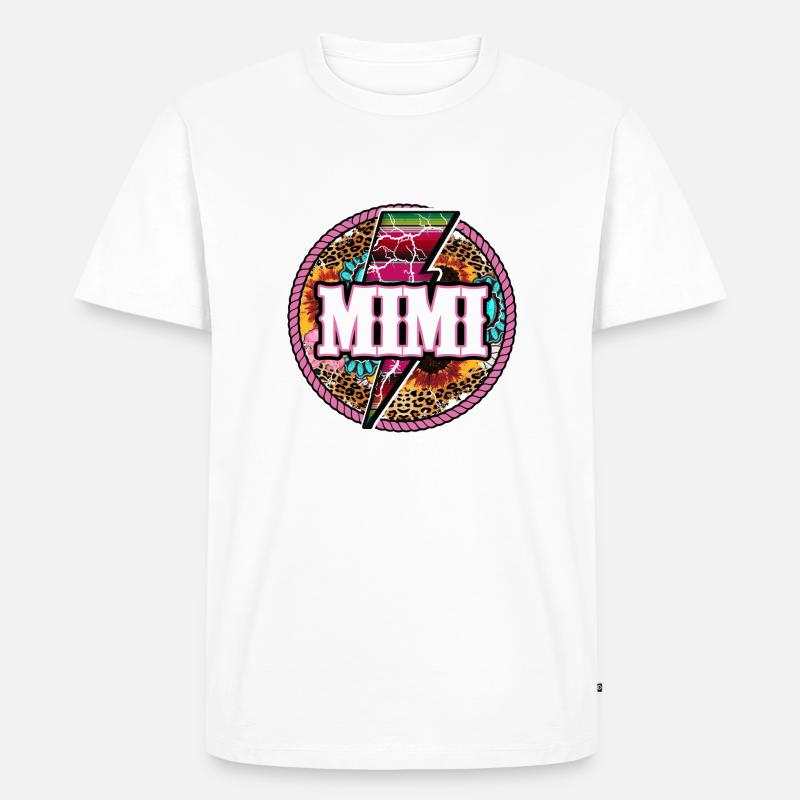 Mimi Blitz - Männer Premium Bio T-Shirt - Weiß