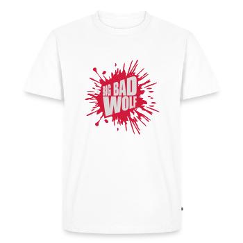 big bad wolf quote - Men's Premium Organic T-Shirt - white - Front - Nico (187cm)